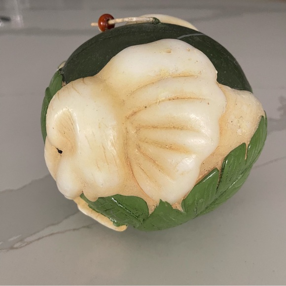 Vintage Elephant Candle chinoiserie green 7 palms - Picture 10 of 10